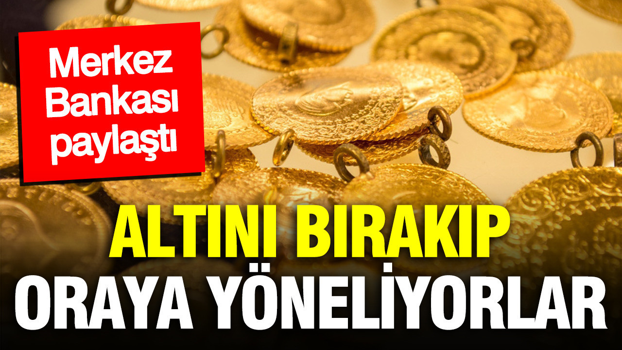 Vatandaş altın yatırımını bırakıyor: Merkez Bankası açıkladı
